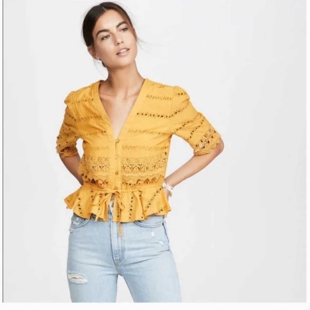 Eyelet top